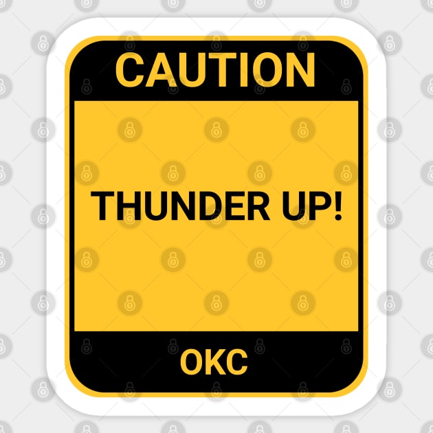 THUNDER UP Sticker by BURN444